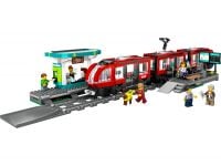 LEGO City 60423 Straßenbahn mit Haltestelle