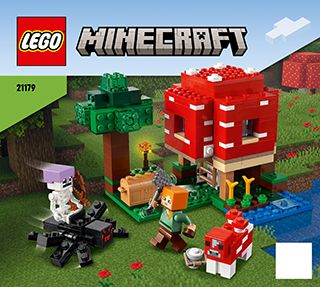 Das 21179 (2022) / ab LEGO® 03.02.2024) 37% | 02/2024 gespart 12,67 Preisvergleich LEGO® Pilzhaus Minecraft € (Stand:
