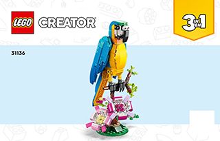 LEGO® 31136 Le perroquet exotique LEGO® Creator 3in1 - VELIS Spielwaren GmbH