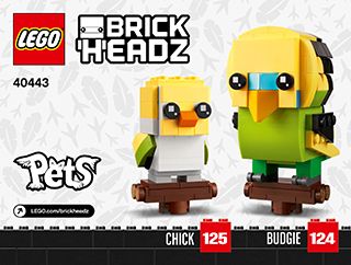 LEGO BrickHeadz Pets Nymphensittich (40481) ab 19,95