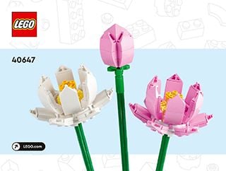 Lego® 40647 Lotusblumen (2023) Ab 12,99 € (stand: 30.10.2023) 