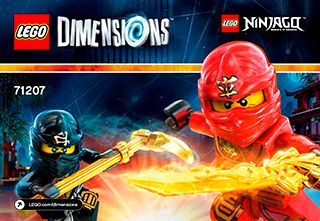 Lego Dimensions 71207 Ninjago Cole shops Kai Boulder Bomber Blade Bike ninja team pack