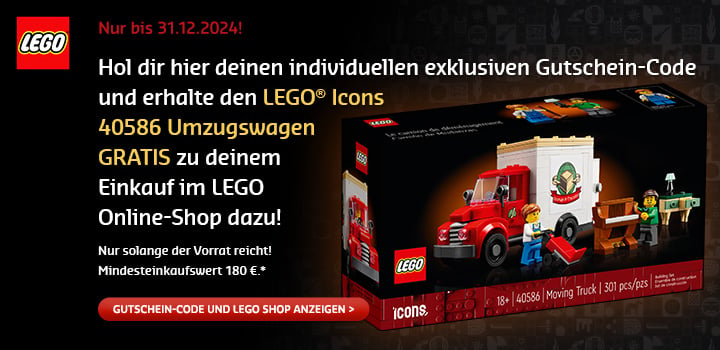 Gratis LEGO 40586 Umzugswagen mit Gutscheincode*