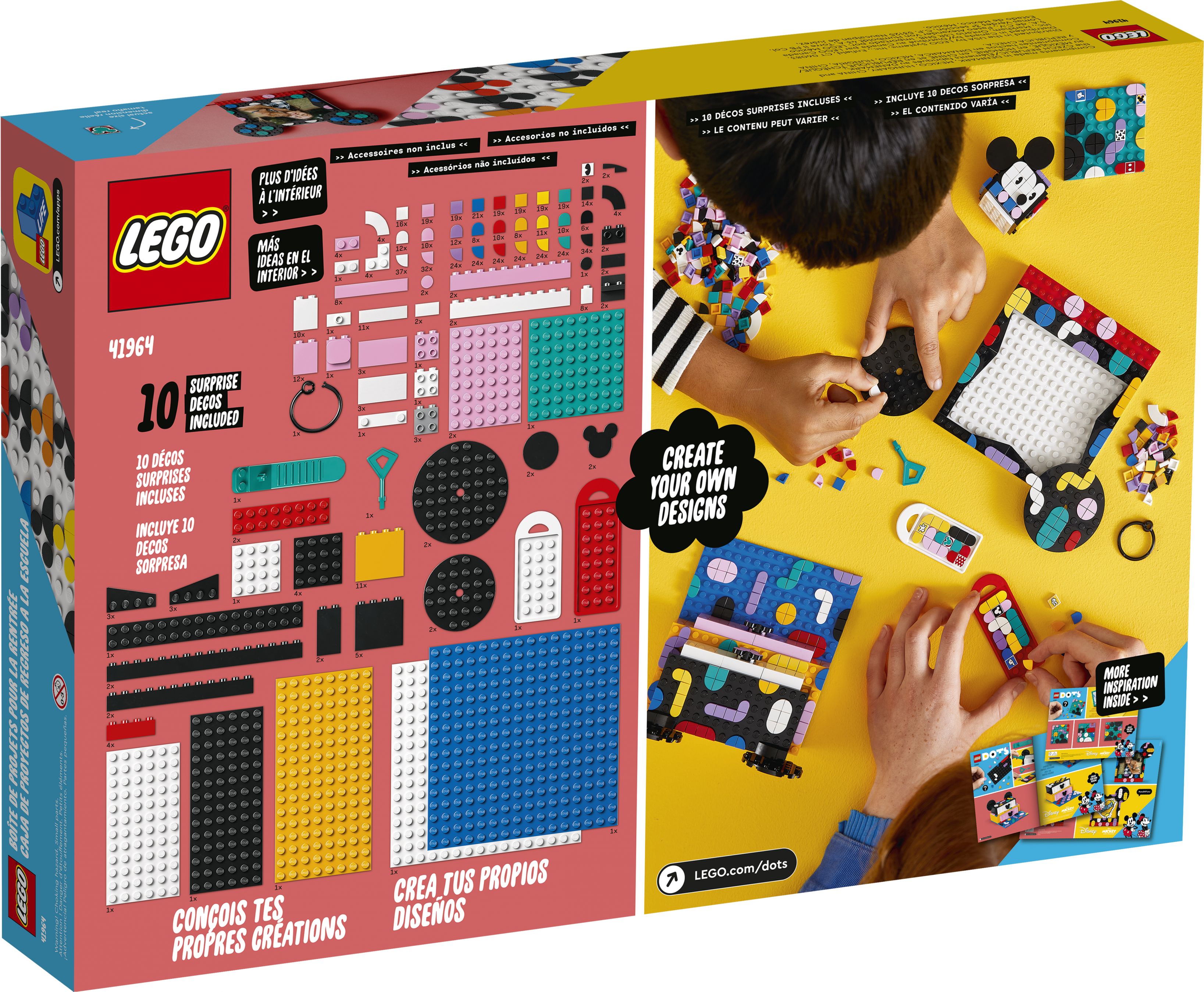 LEGO® Dots & 04.02.2024) Micky ab 02/2024 gespart 41964 Minnie Schulanfang (2022) Kreativbox 46% (Stand: zum LEGO® Preisvergleich | 24,50 / €