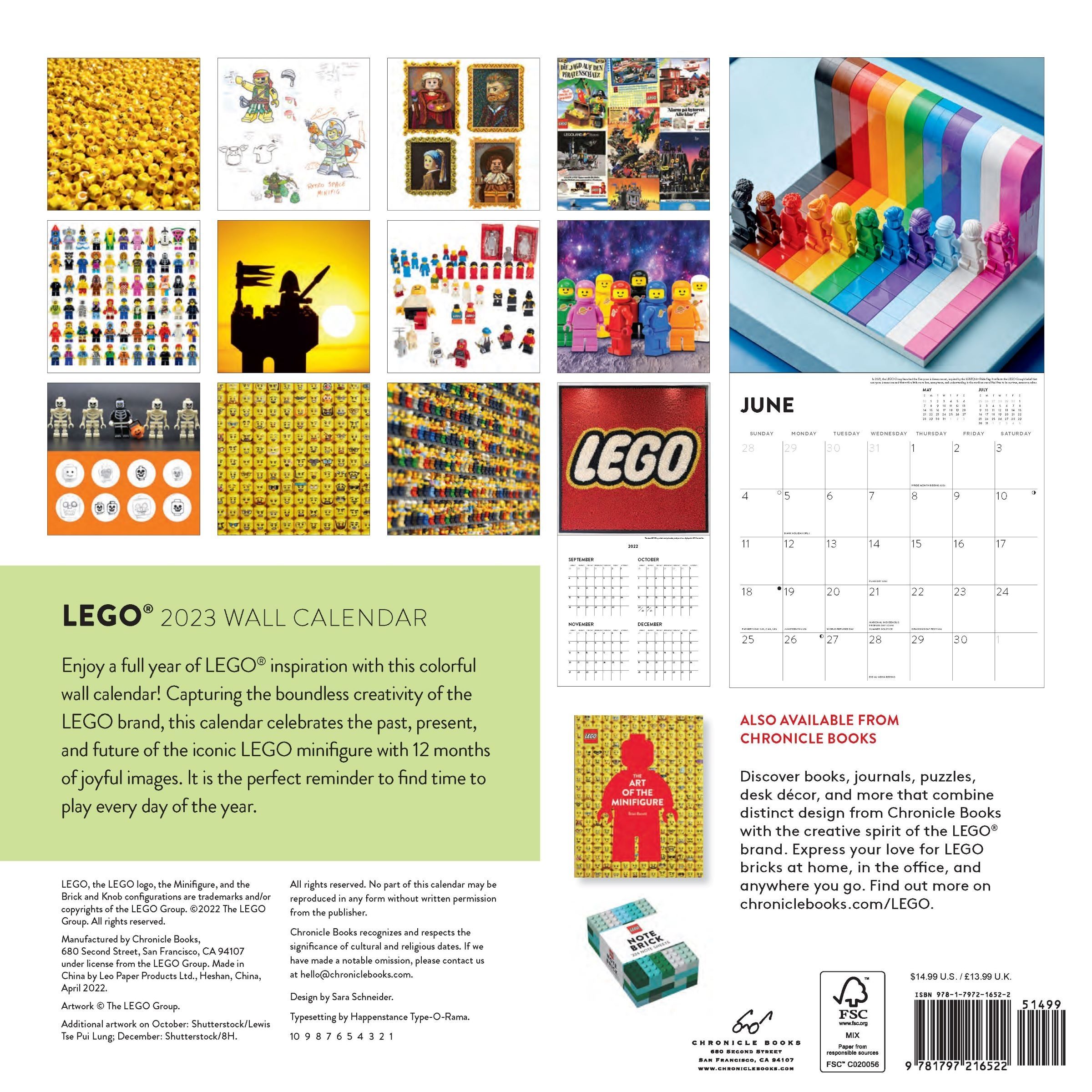 LEGO Buch 5007620 2023 Wall Calendar 2022 Ab 16 99 LEGO 