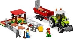 LEGO City 7684 Ferkel-Gehege mit Traktor