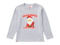 LEGO Miscellaneous 5009124 Langarm-T-Shirt mit dem Schriftzug „Dear Santa“ für Kinder