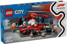 LEGO City 60443 F1® Boxenstopp mit Boxencrew und Ferrari Flitzer