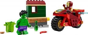 LEGO Super Heroes 76287 Iron Man mit Bike und der Hulk