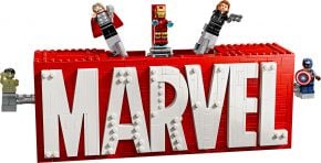 LEGO Super Heroes 76313 MARVEL Logo & Minifiguren